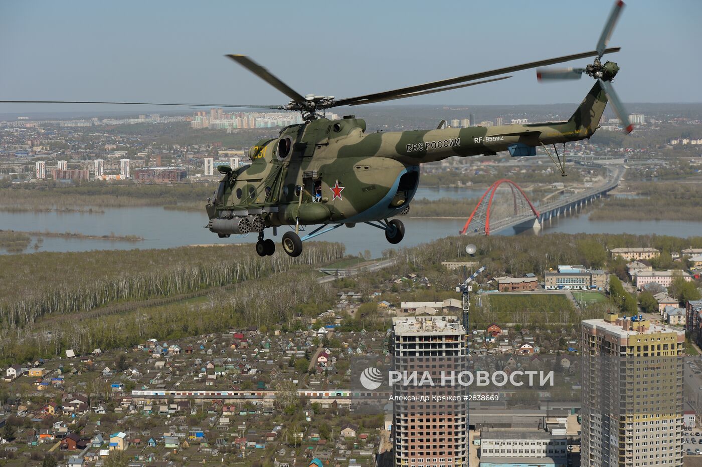 Репетиция парада Победы в Новосибирске