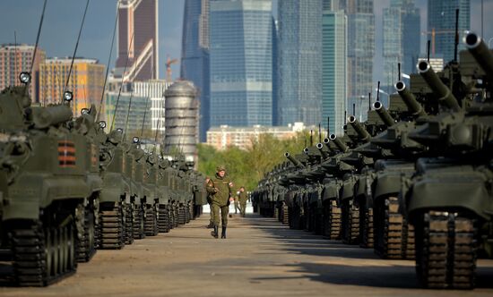 Подготовка к Параду Победы в Москве