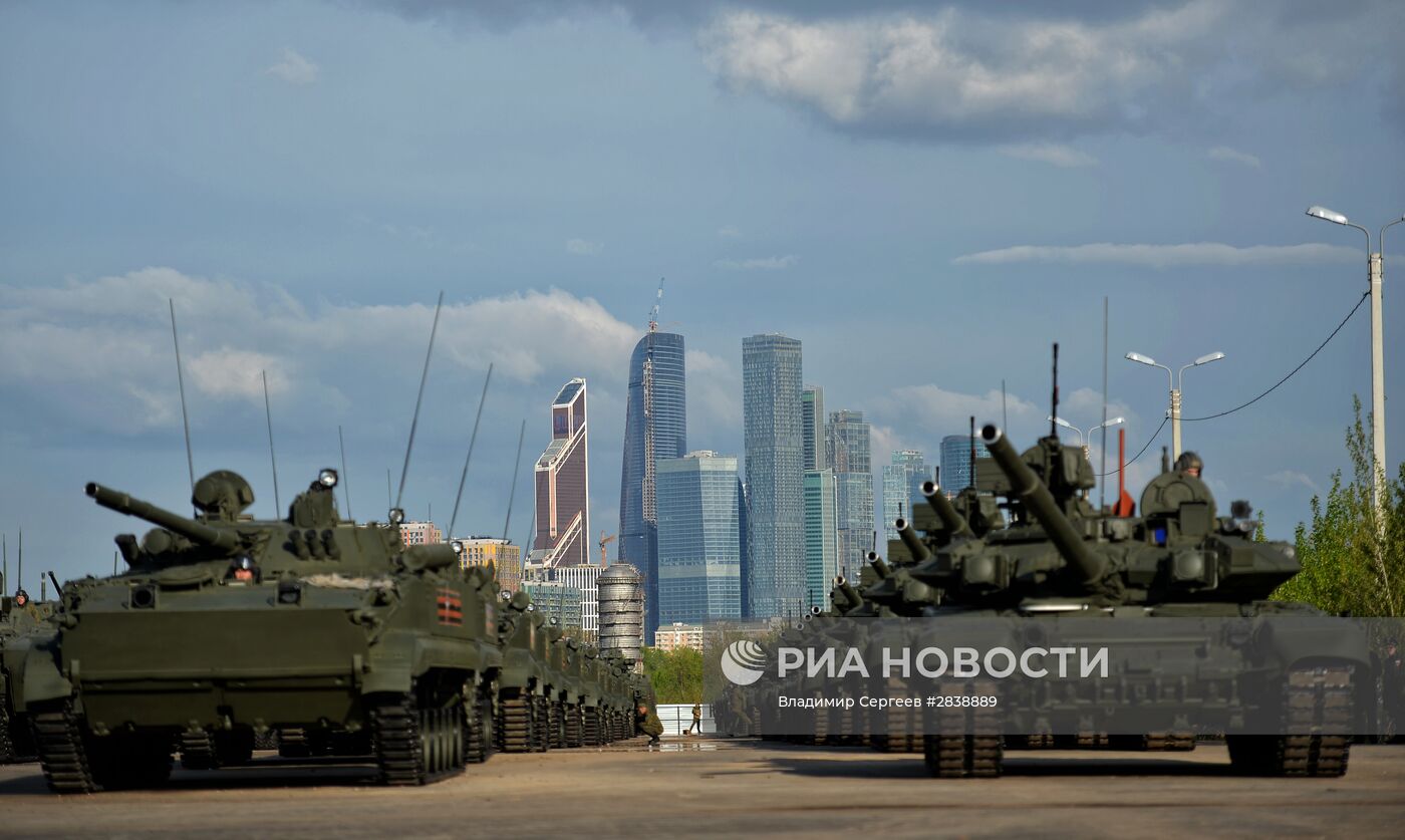 Подготовка к Параду Победы в Москве