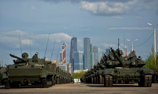 Подготовка к Параду Победы в Москве