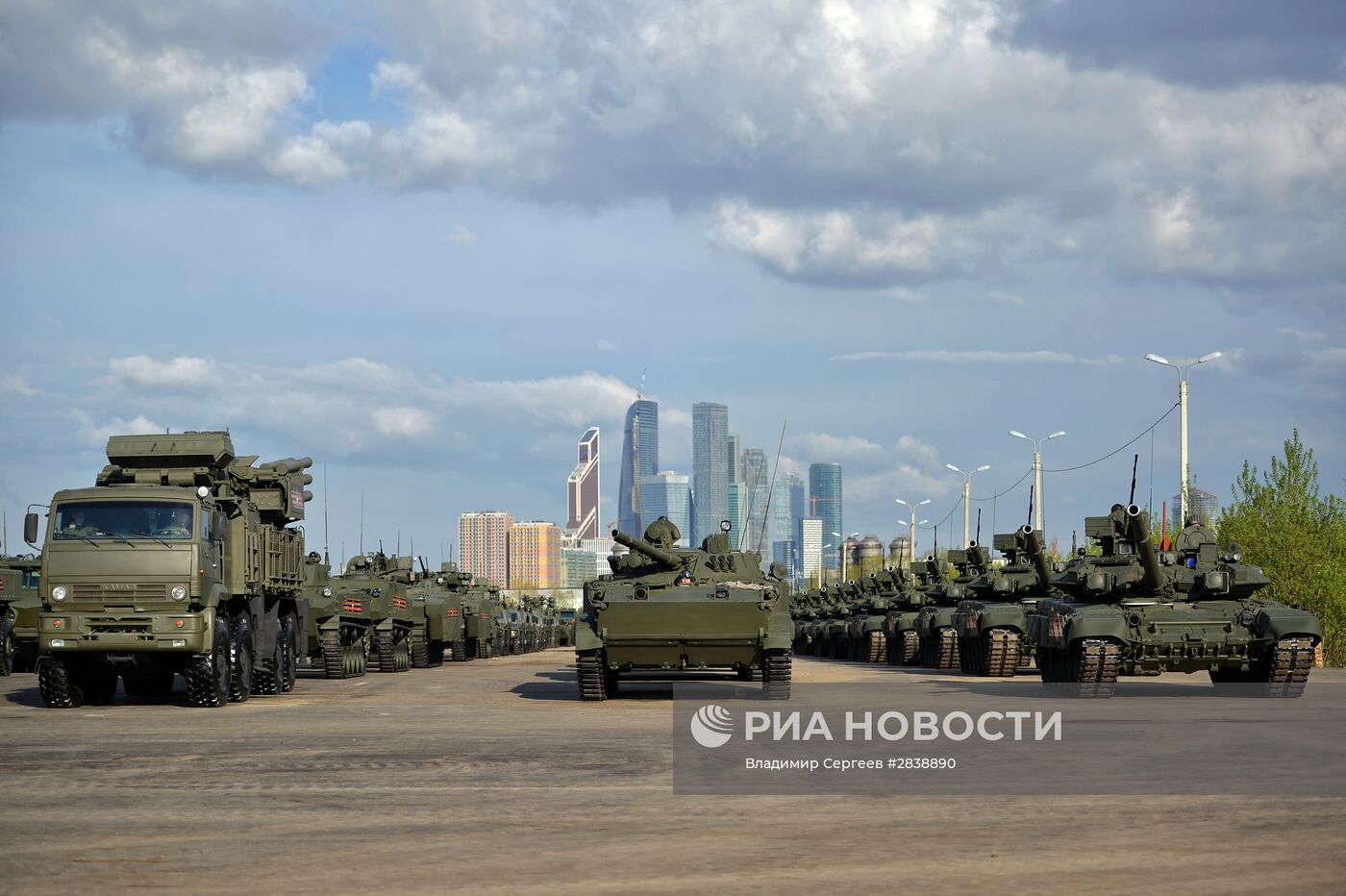 Подготовка к Параду Победы в Москве