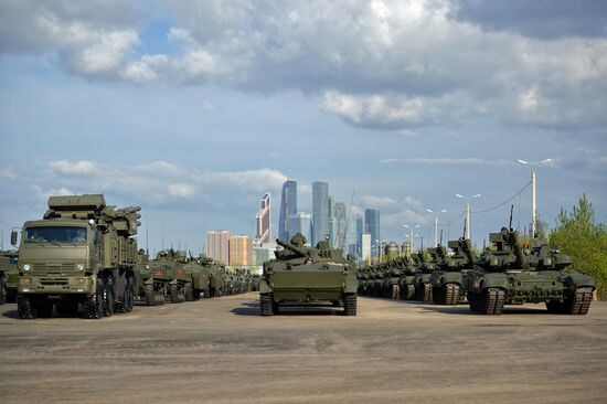 Подготовка к Параду Победы в Москве