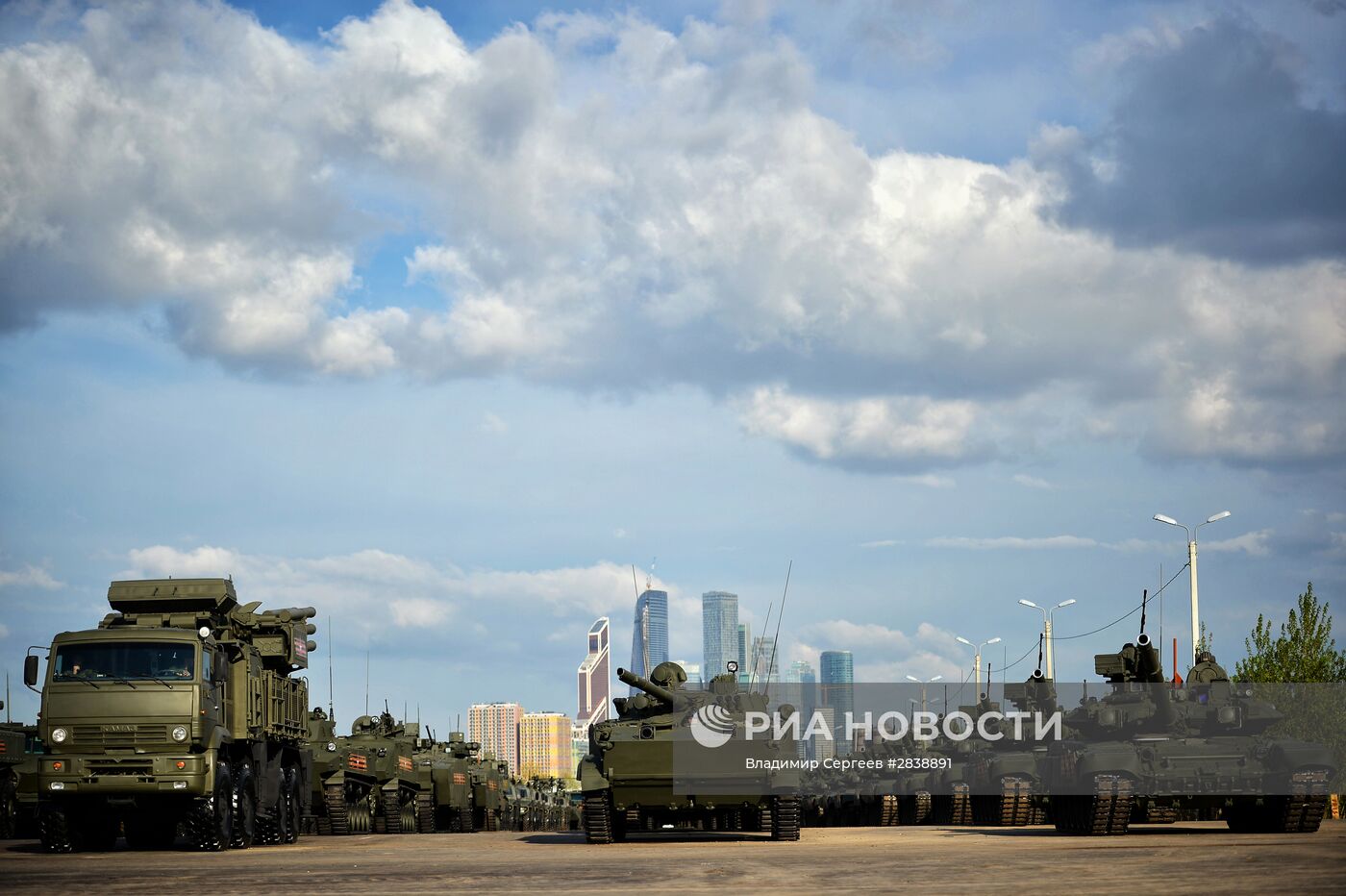 Подготовка к Параду Победы в Москве