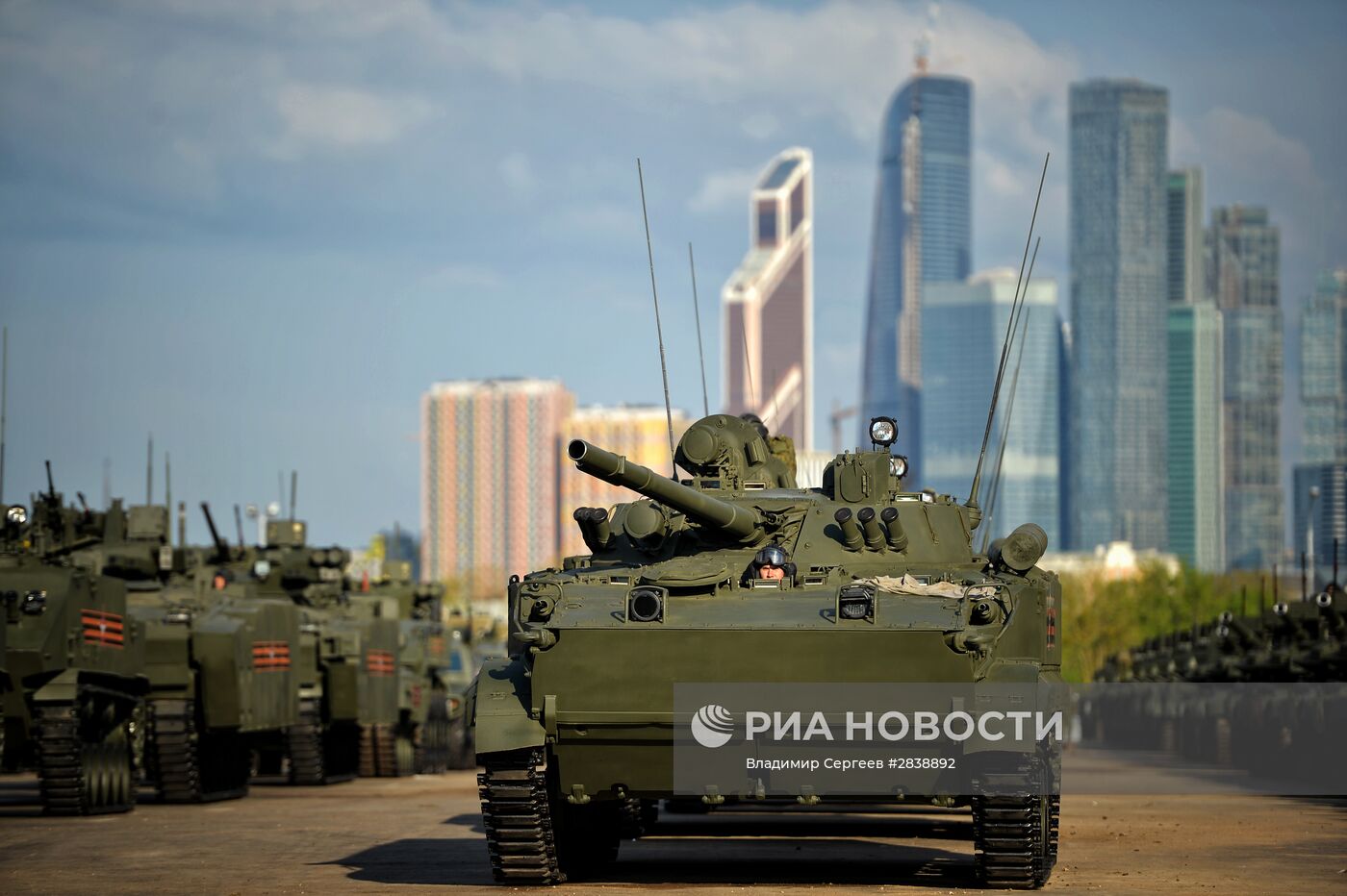 Подготовка к Параду Победы в Москве