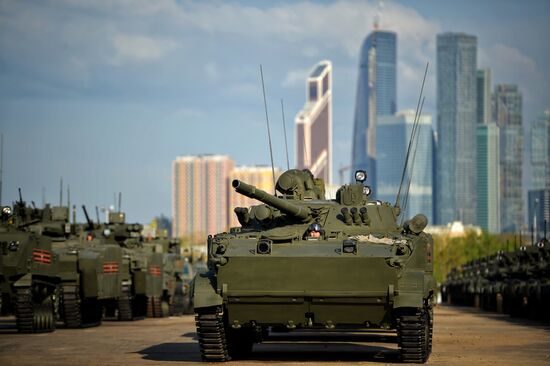 Подготовка к Параду Победы в Москве