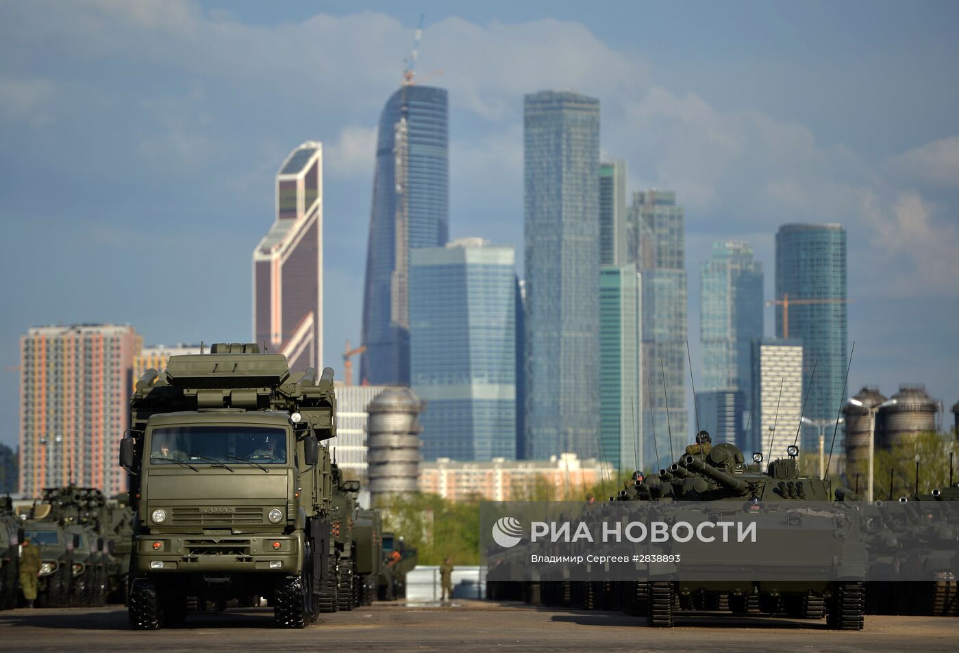 Подготовка к Параду Победы в Москве