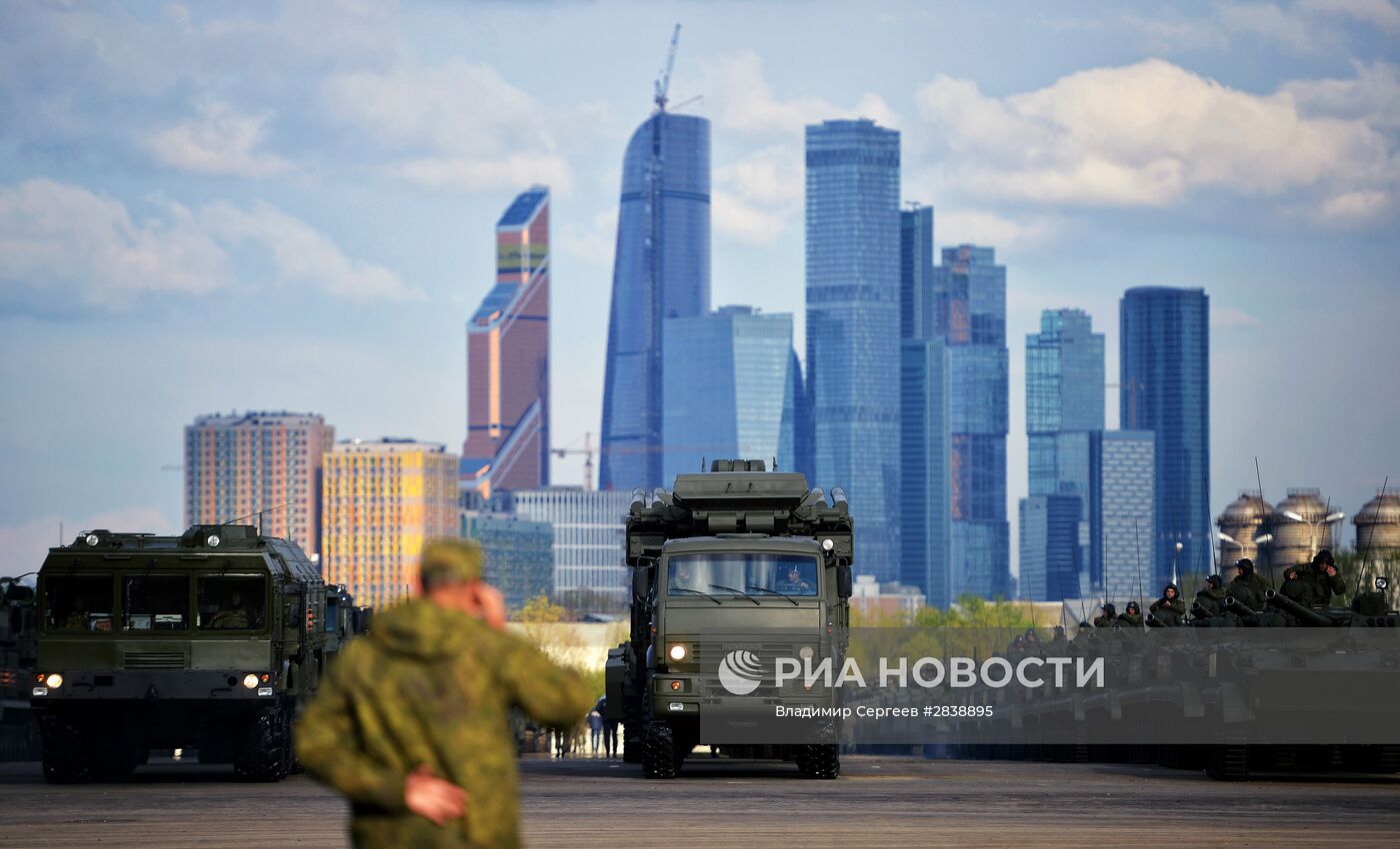 Подготовка к Параду Победы в Москве