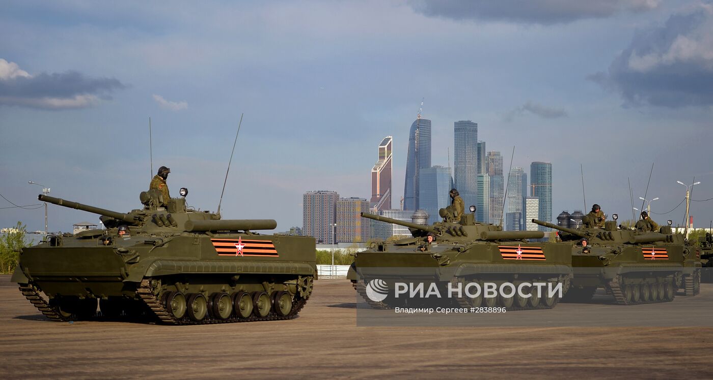 Подготовка к Параду Победы в Москве