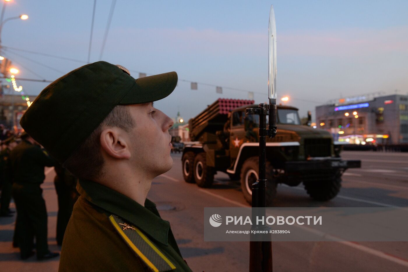 Репетиция парада Победы в Новосибирске