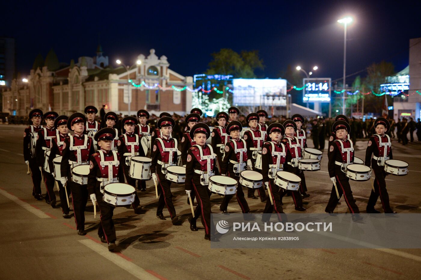 Репетиция парада Победы в Новосибирске