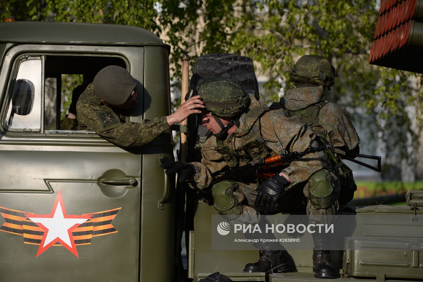 Репетиция парада Победы в Новосибирске