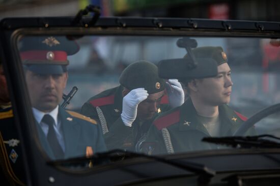 Репетиция парада Победы в Новосибирске