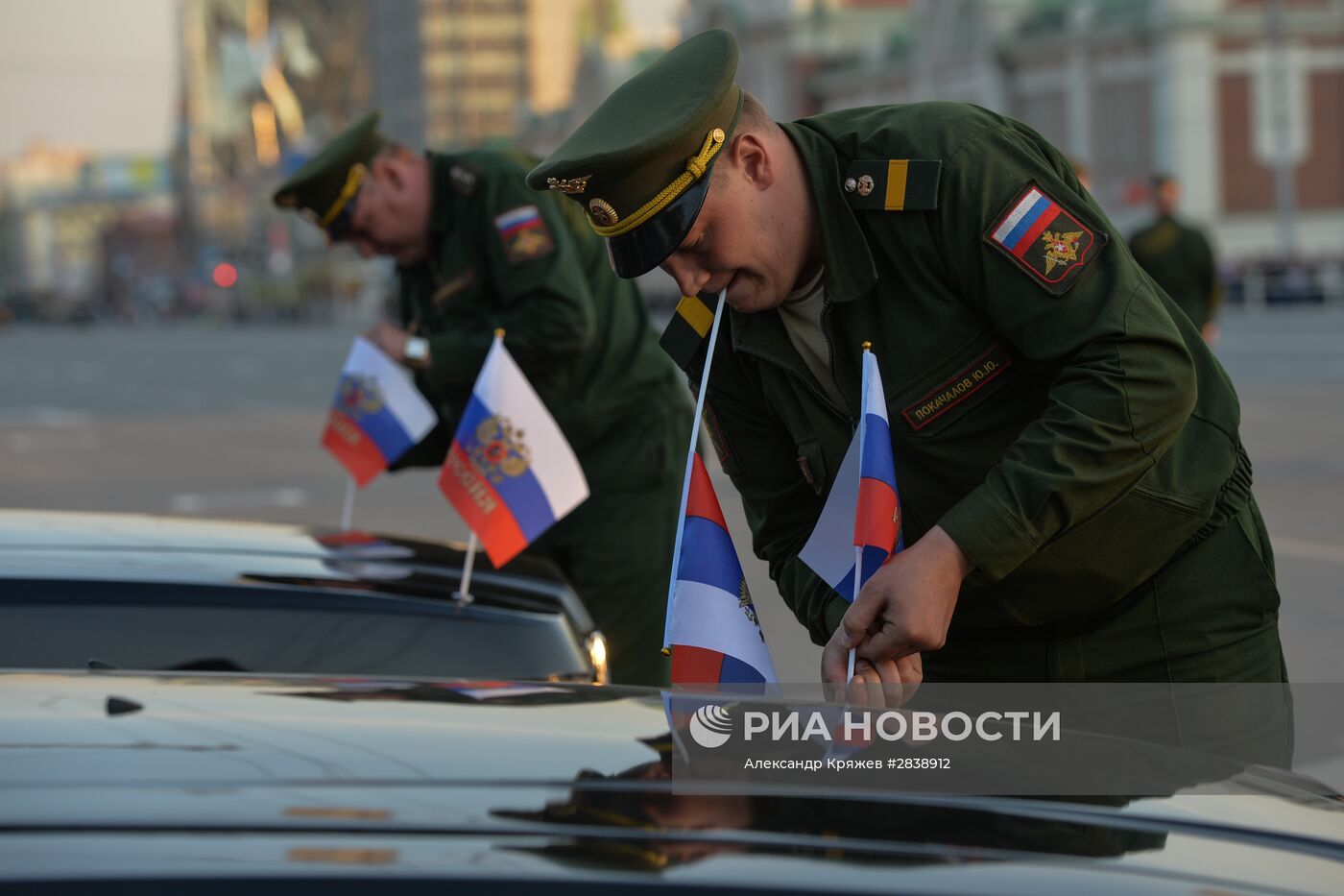 Репетиция парада Победы в Новосибирске