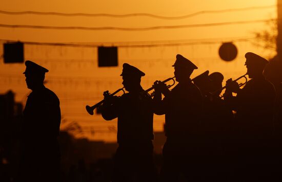 Репетиция парада Победы в Новосибирске