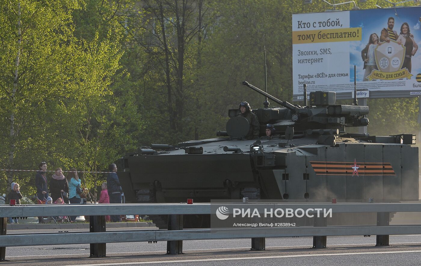 Подготовка к Параду Победы в Москве