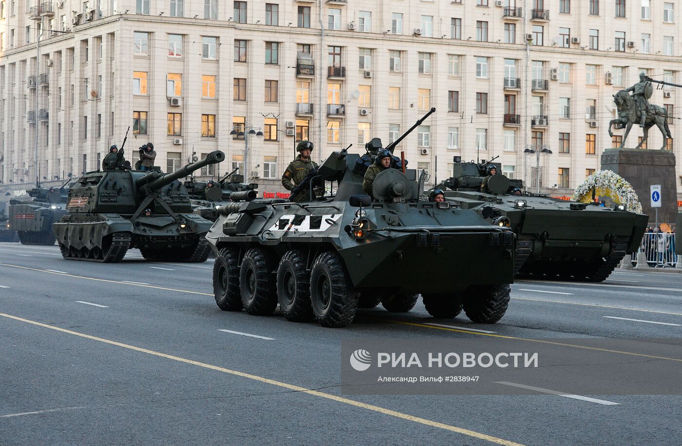 Подготовка к Параду Победы в Москве