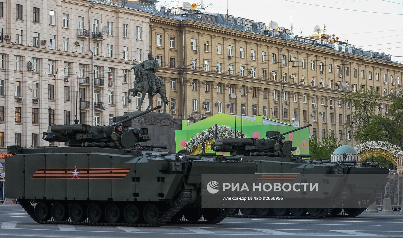 Подготовка к Параду Победы в Москве