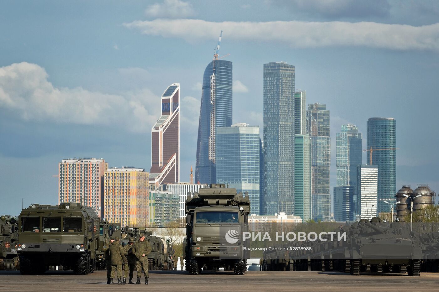 Подготовка к Параду Победы в Москве