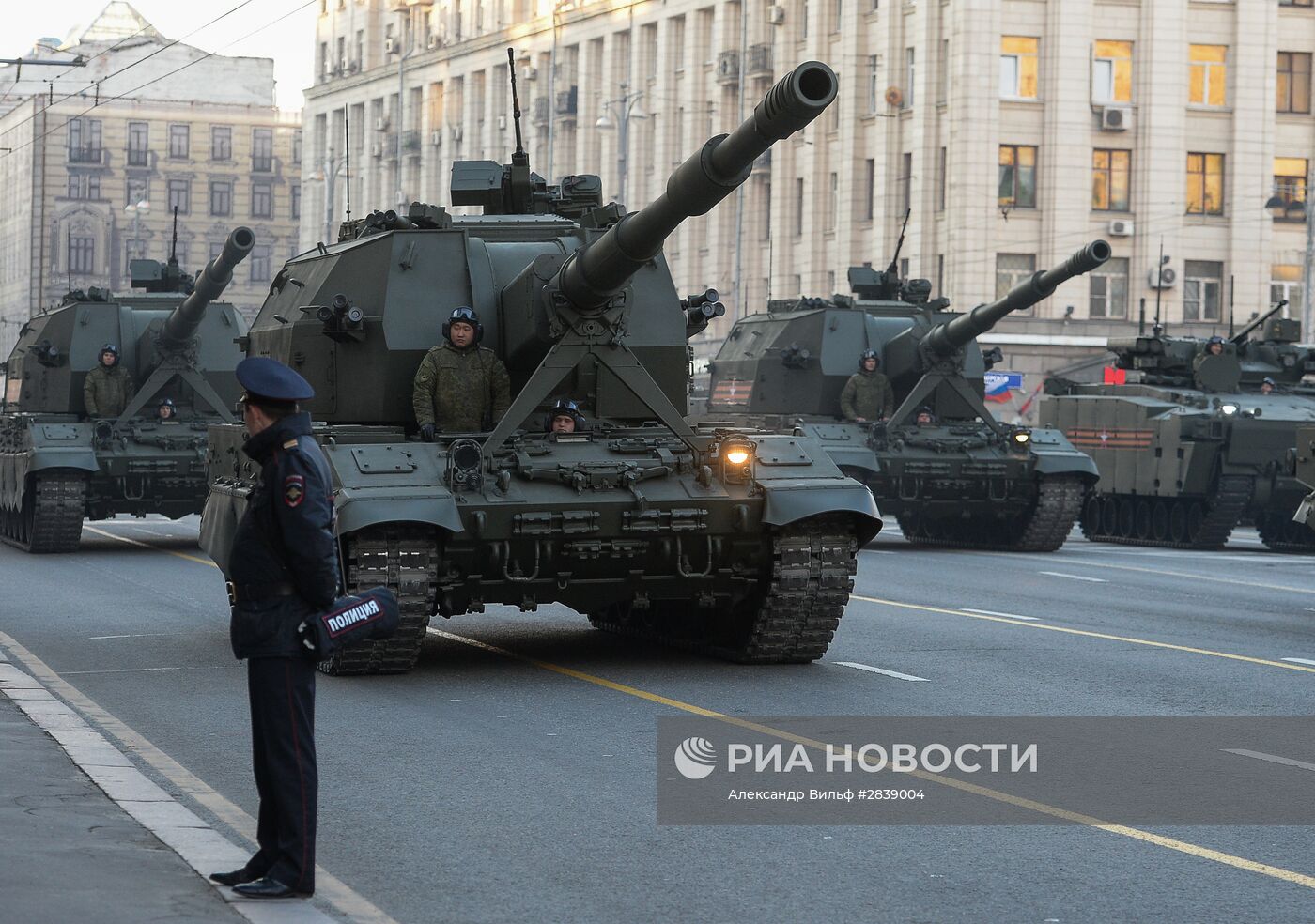 Подготовка к Параду Победы в Москве