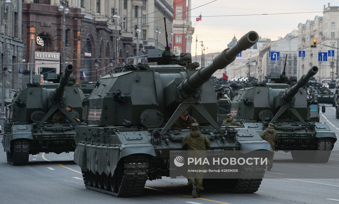 Подготовка к Параду Победы в Москве