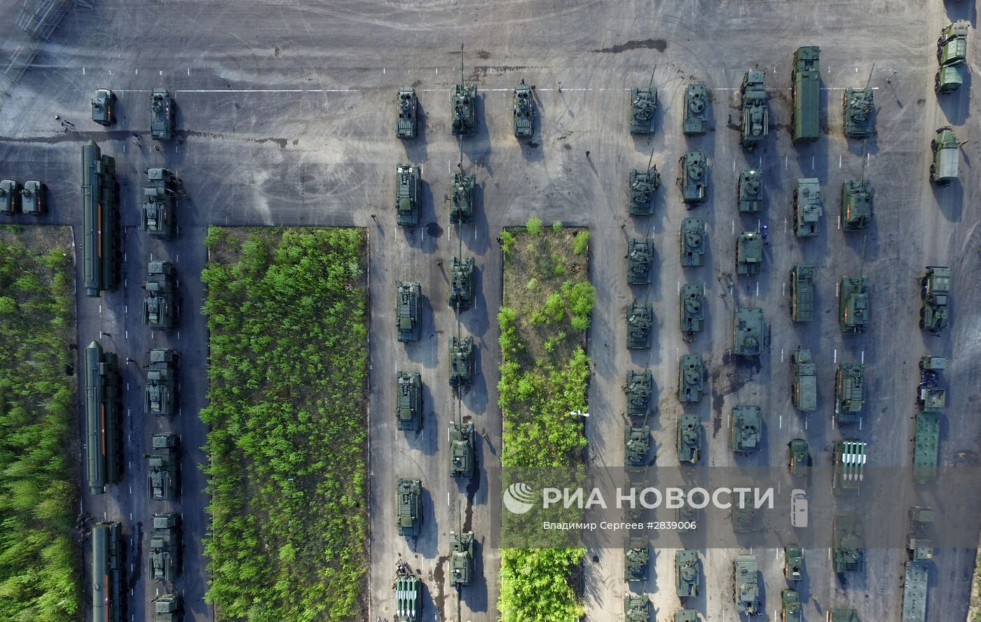 Подготовка к Параду Победы в Москве