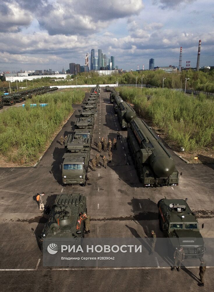 Подготовка к Параду Победы в Москве