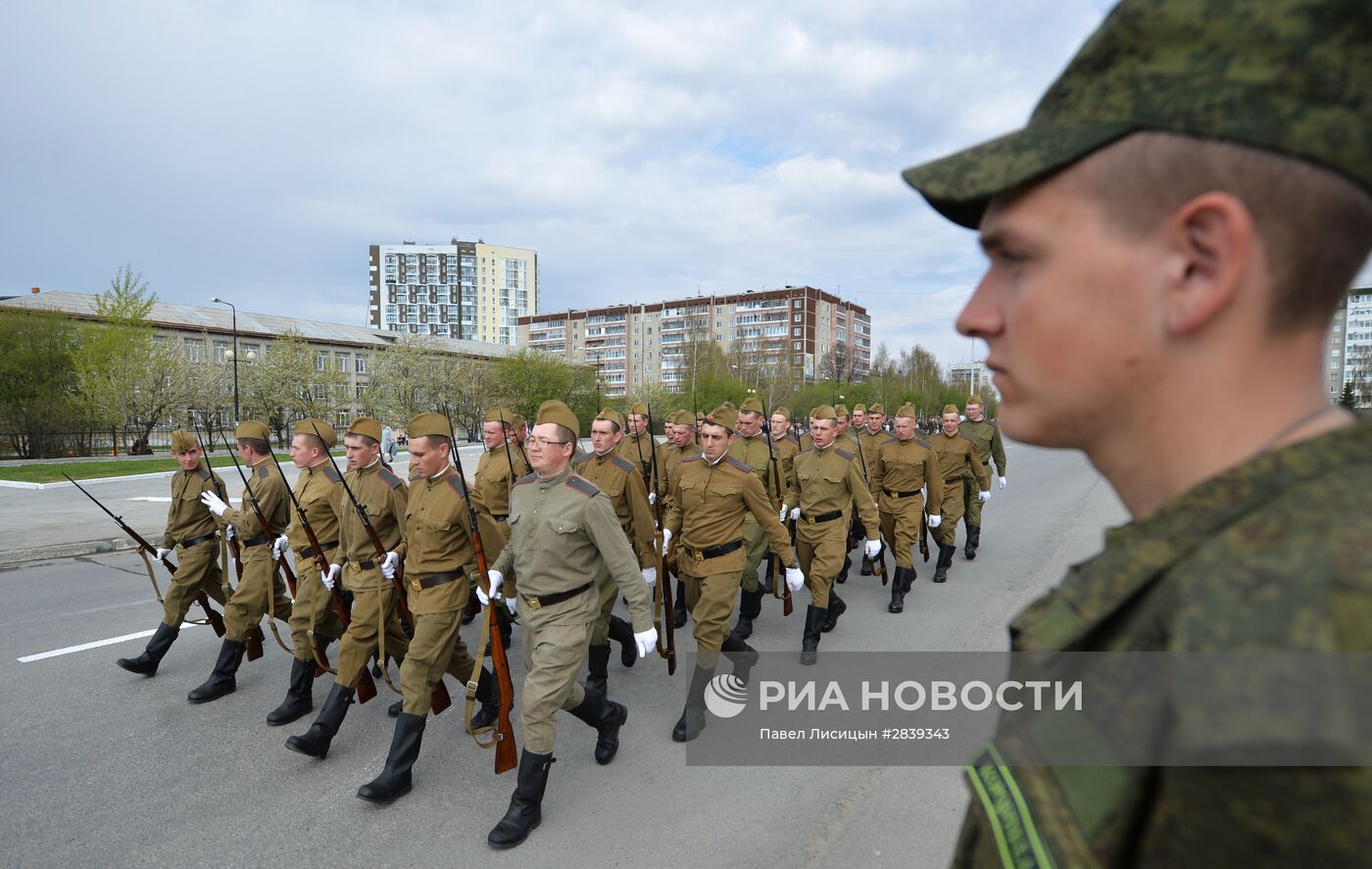 Генеральная репетиция парада Победы в городах России