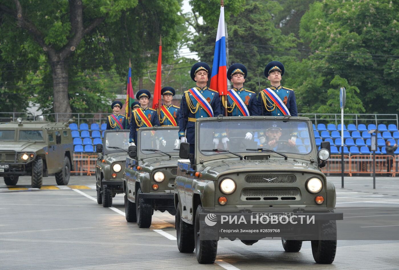 Генеральная репетиция парада Победы в городах России