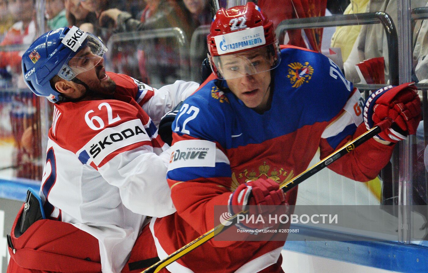 Хоккей. Чемпионат мира. Матч Чехия - Россия