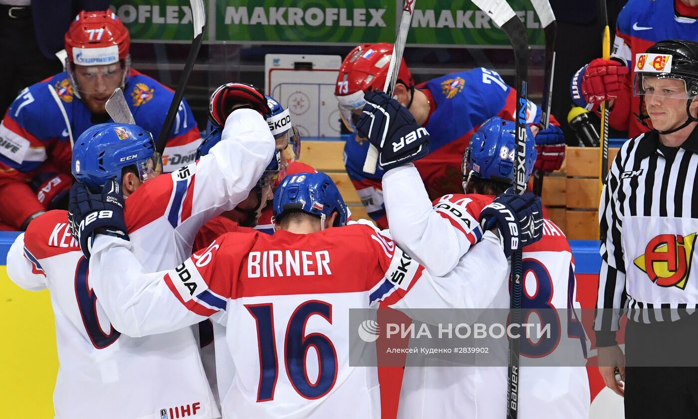 Хоккей. Чемпионат мира. Матч Чехия - Россия