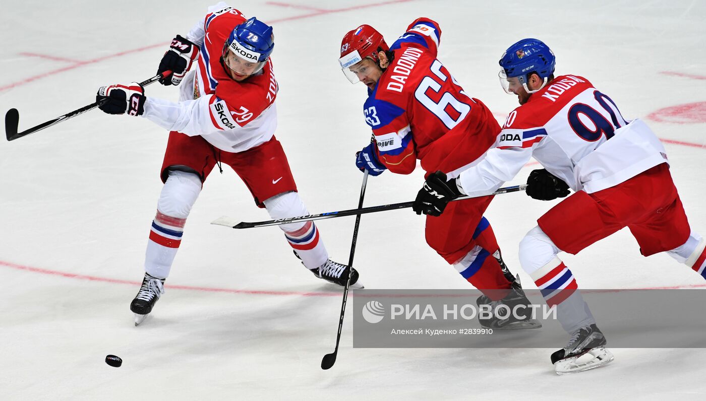 Хоккей. Чемпионат мира. Матч Чехия - Россия