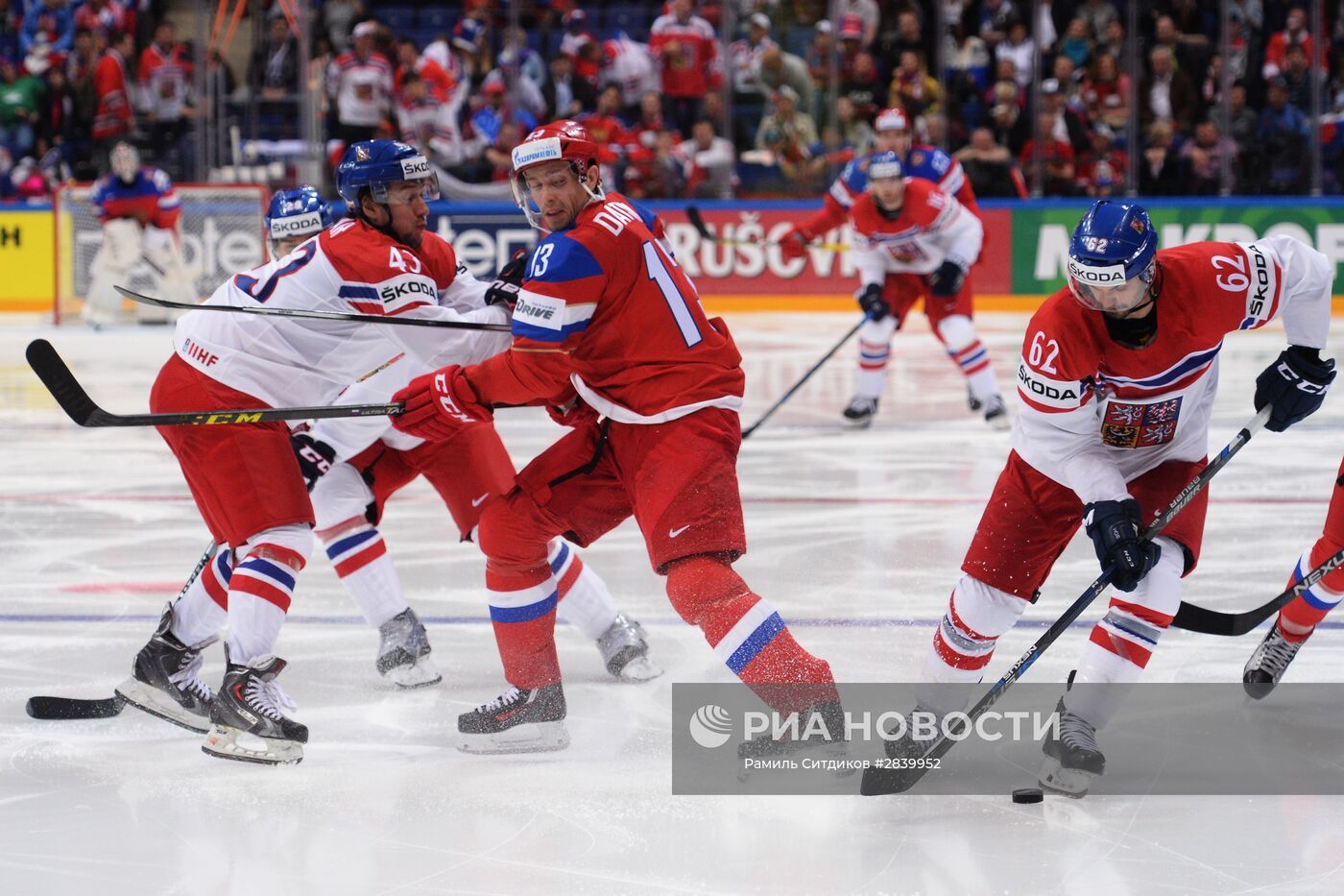 Хоккей. Чемпионат мира. Матч Чехия - Россия