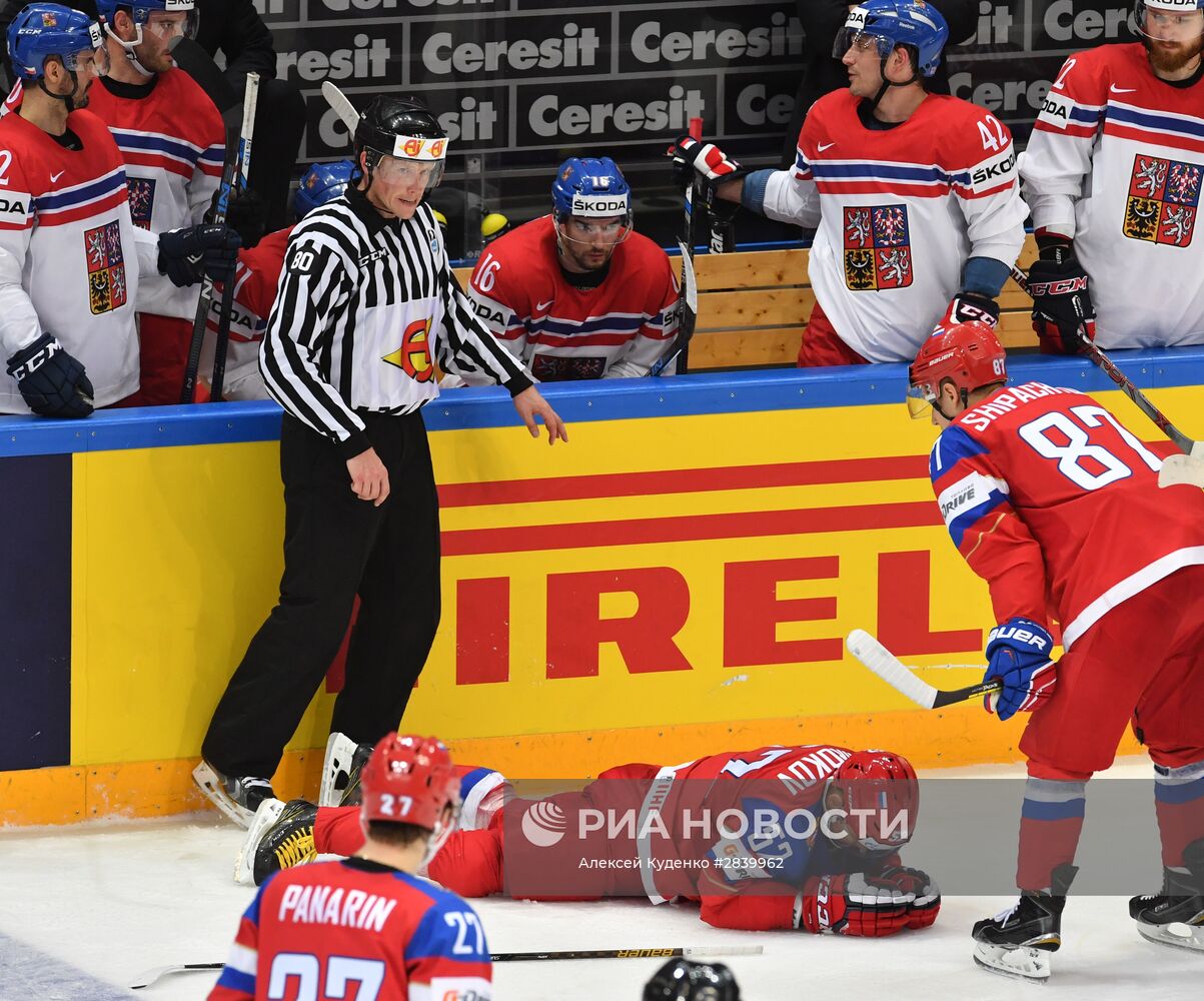Хоккей. Чемпионат мира. Матч Чехия - Россия