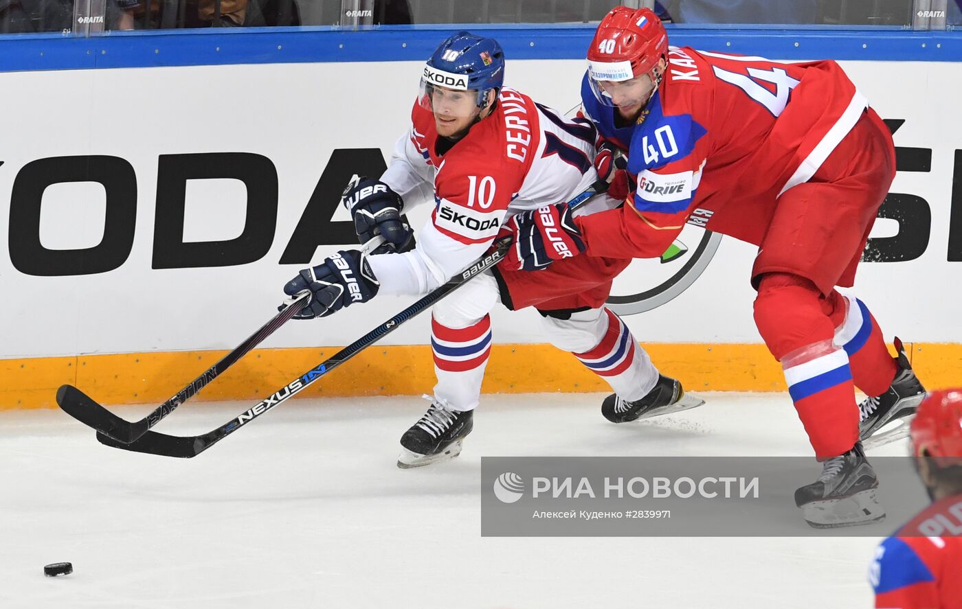 Хоккей. Чемпионат мира. Матч Чехия - Россия