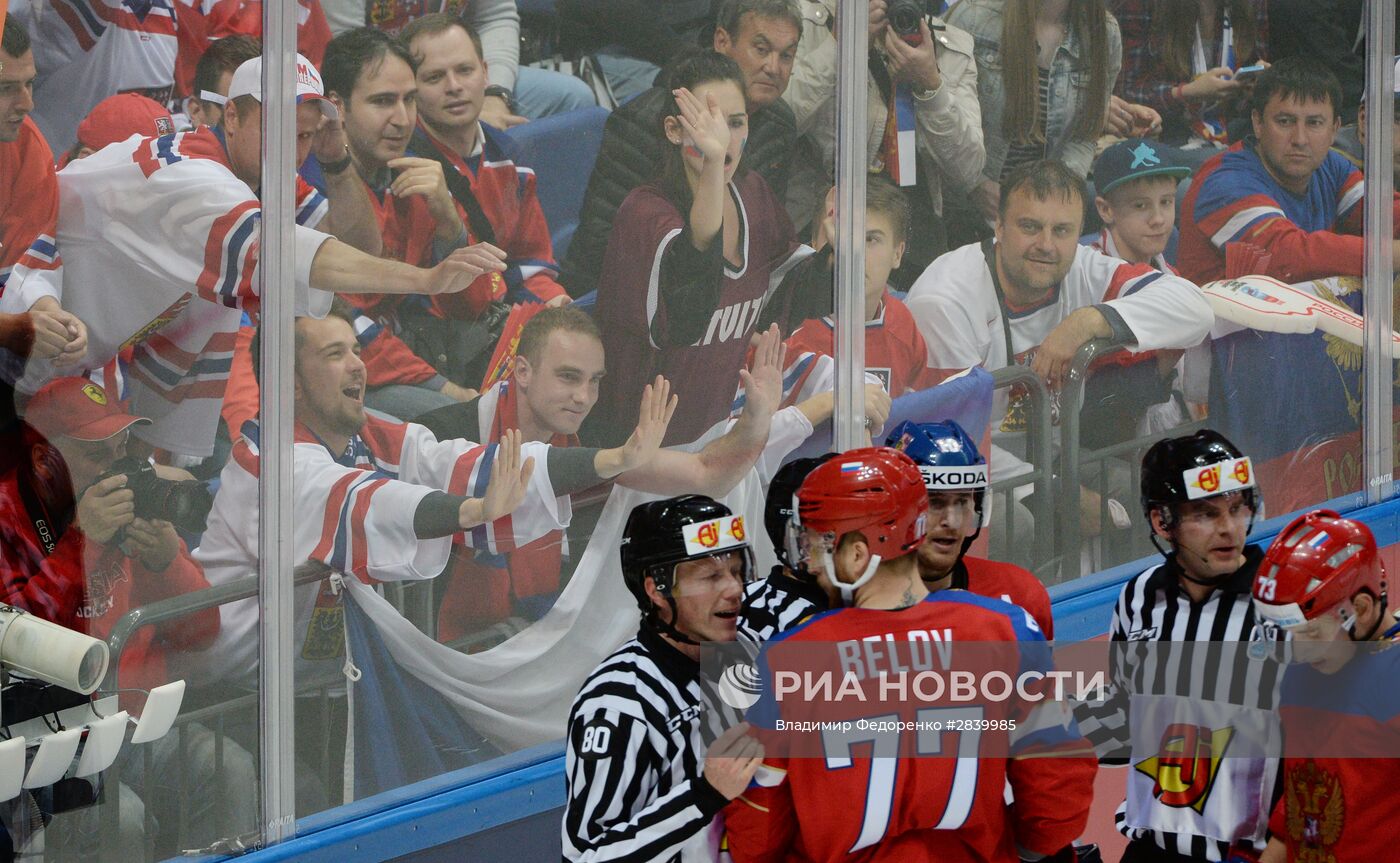 Хоккей. Чемпионат мира. Матч Чехия - Россия