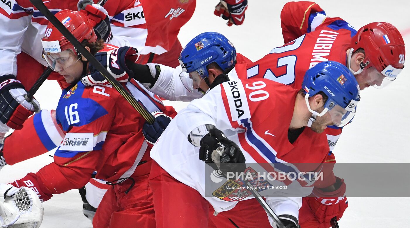 Хоккей. Чемпионат мира. Матч Чехия - Россия