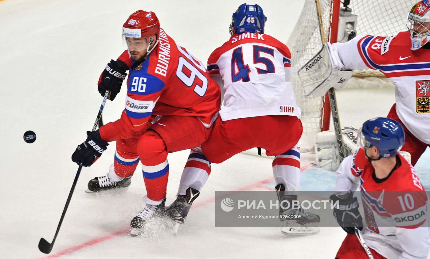 Хоккей. Чемпионат мира. Матч Чехия - Россия