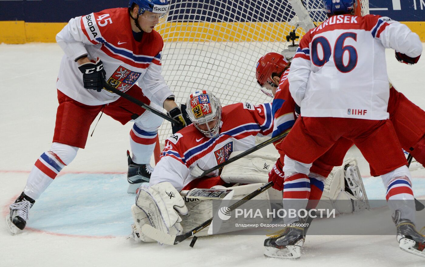Хоккей. Чемпионат мира. Матч Чехия - Россия
