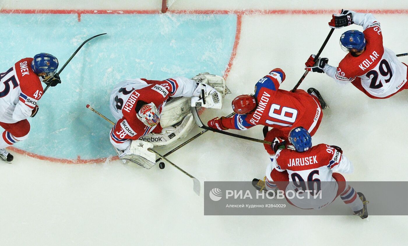 Хоккей. Чемпионат мира. Матч Чехия - Россия