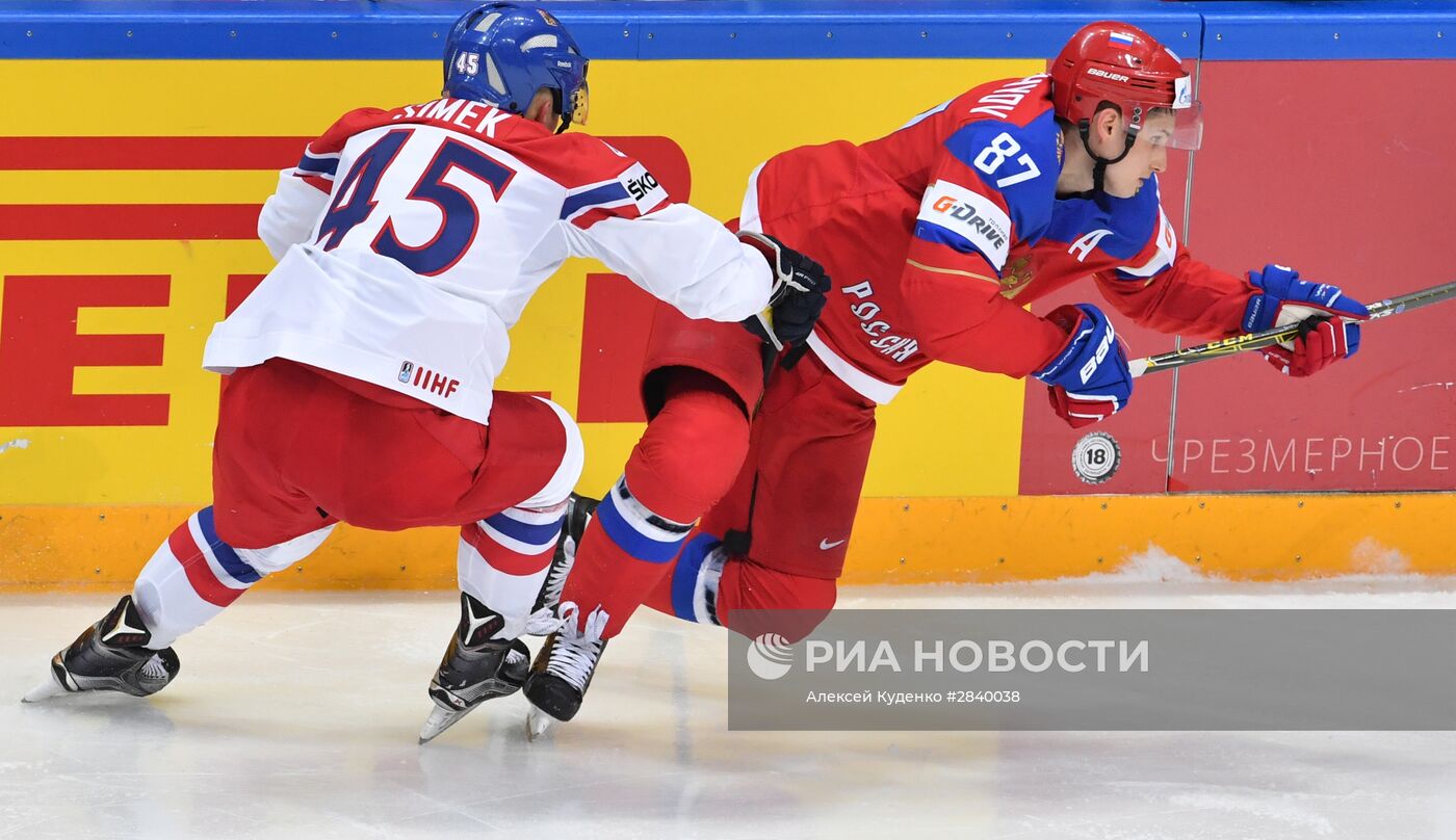 Хоккей. Чемпионат мира. Матч Чехия - Россия