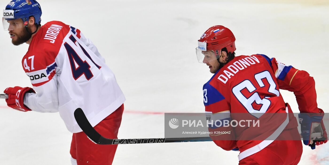 Хоккей. Чемпионат мира. Матч Чехия - Россия