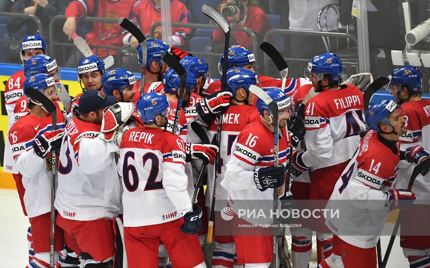 Хоккей. Чемпионат мира. Матч Чехия - Россия