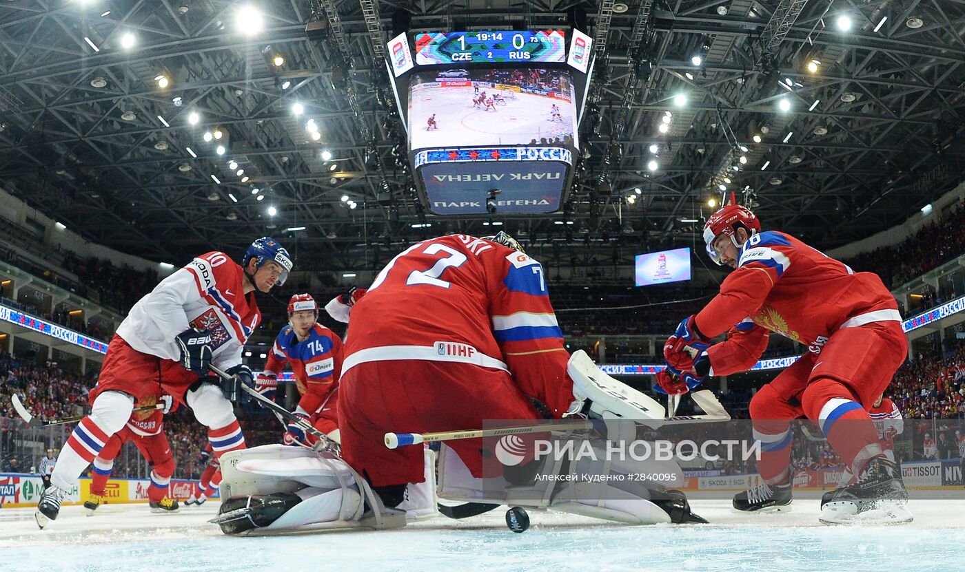 Хоккей. Чемпионат мира. Матч Чехия - Россия