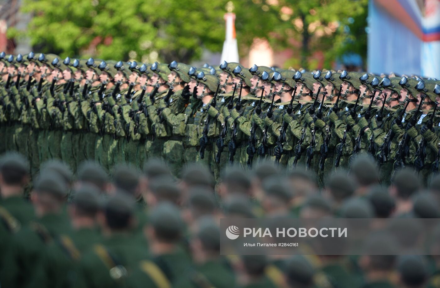 Генеральная репетиция военного парада в честь 71-й годовщины Победы в ВОВ