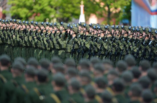 Генеральная репетиция военного парада в честь 71-й годовщины Победы в ВОВ