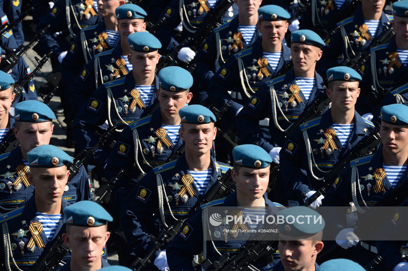 Генеральная репетиция военного парада в честь 71-й годовщины Победы в ВОВ