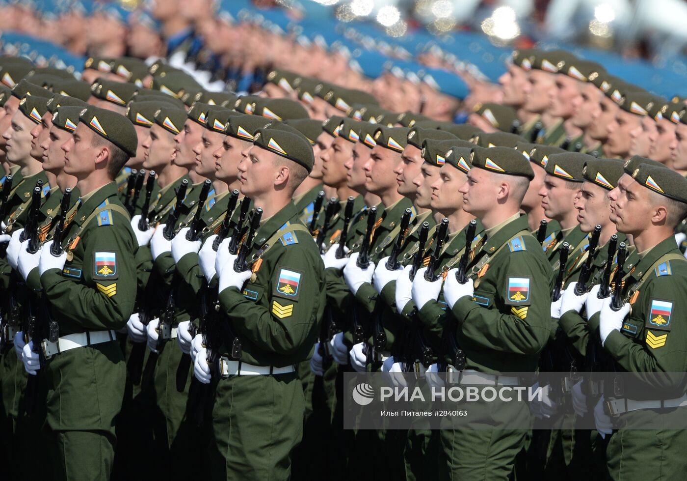 Генеральная репетиция военного парада в честь 71-й годовщины Победы в ВОВ