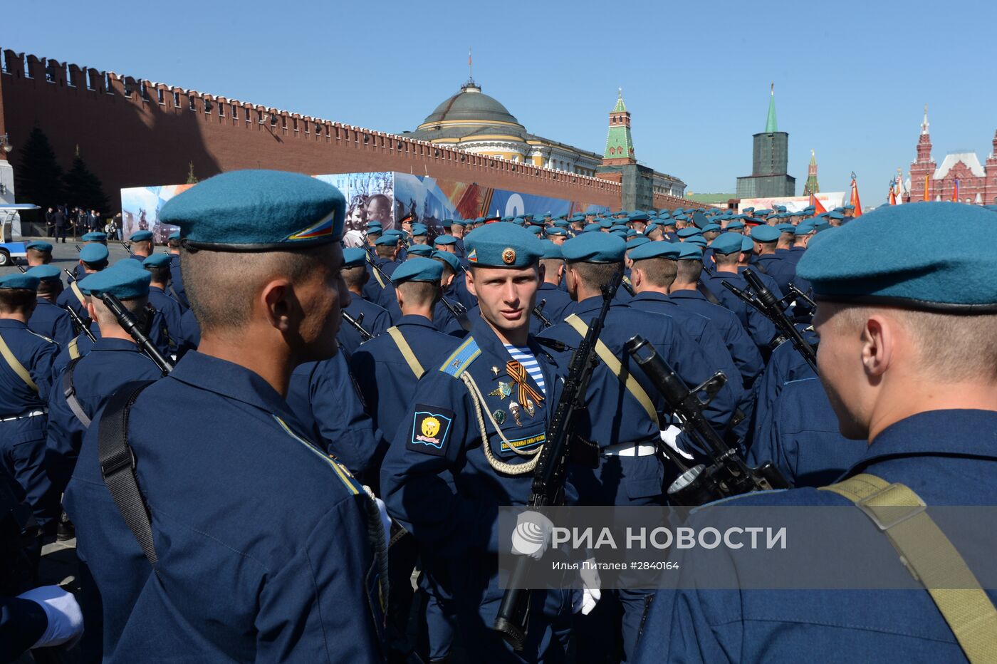 Генеральная репетиция военного парада в честь 71-й годовщины Победы в ВОВ