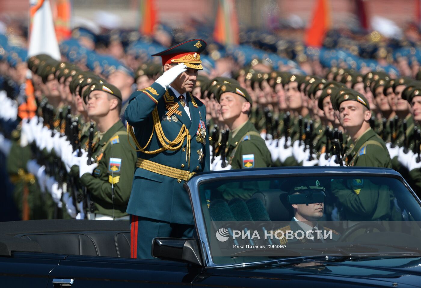 Генеральная репетиция военного парада в честь 71-й годовщины Победы в ВОВ