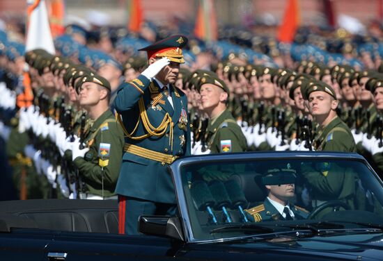 Генеральная репетиция военного парада в честь 71-й годовщины Победы в ВОВ